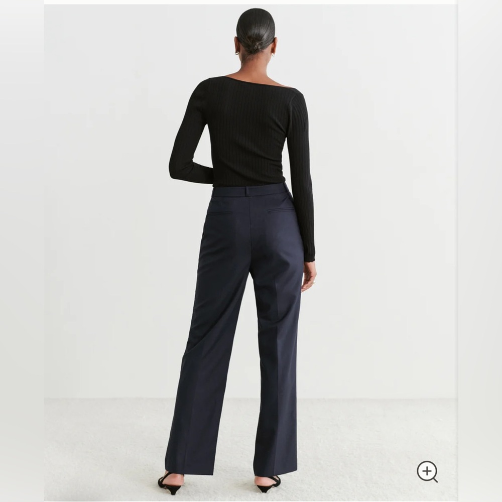 JENNI KAYNE Brentwood Trouser Dark Navy Pants in Size 0 - Picture 4 of 12